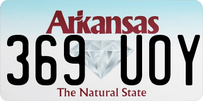 AR license plate 369UOY