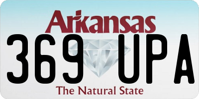 AR license plate 369UPA