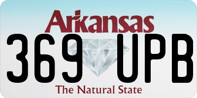 AR license plate 369UPB