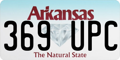 AR license plate 369UPC