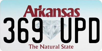 AR license plate 369UPD