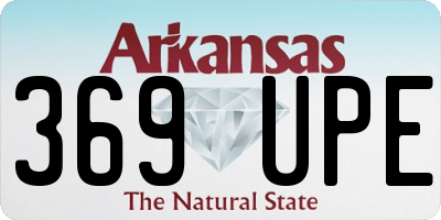 AR license plate 369UPE