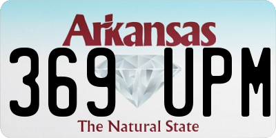 AR license plate 369UPM