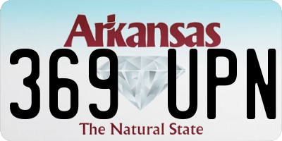 AR license plate 369UPN