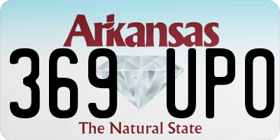 AR license plate 369UPO