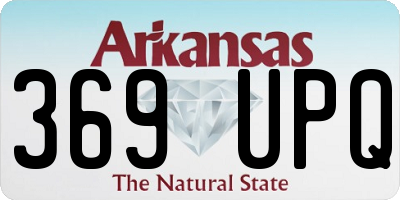AR license plate 369UPQ