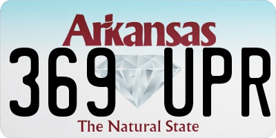 AR license plate 369UPR