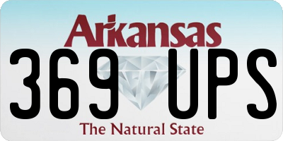 AR license plate 369UPS