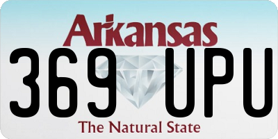 AR license plate 369UPU
