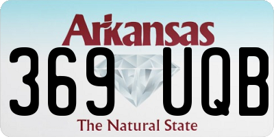 AR license plate 369UQB