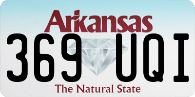 AR license plate 369UQI