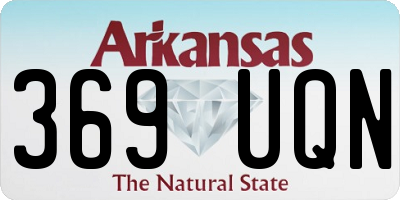AR license plate 369UQN