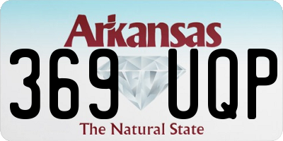 AR license plate 369UQP