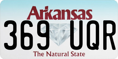 AR license plate 369UQR