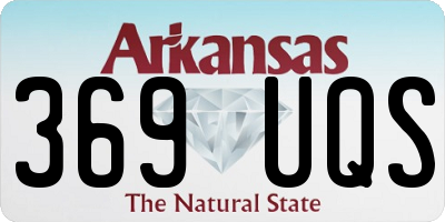 AR license plate 369UQS