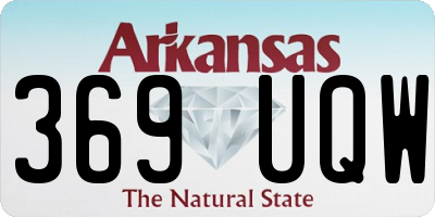 AR license plate 369UQW