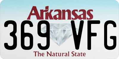AR license plate 369VFG
