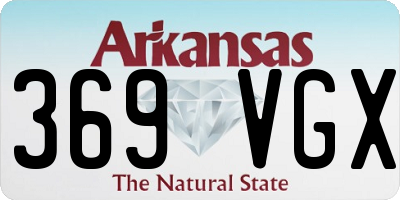 AR license plate 369VGX