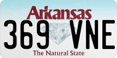 AR license plate 369VNE
