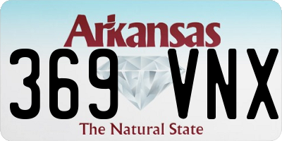 AR license plate 369VNX
