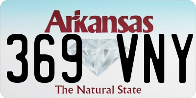 AR license plate 369VNY
