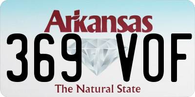 AR license plate 369VOF