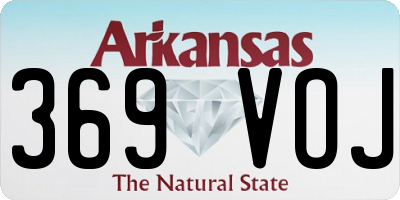 AR license plate 369VOJ