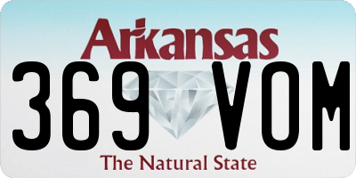 AR license plate 369VOM