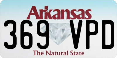 AR license plate 369VPD