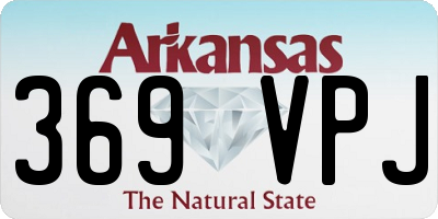 AR license plate 369VPJ