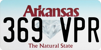 AR license plate 369VPR