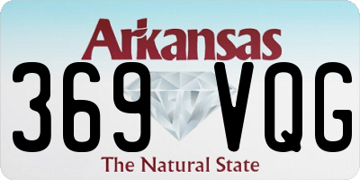 AR license plate 369VQG