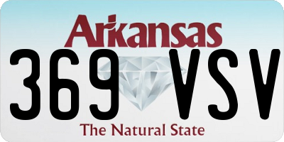 AR license plate 369VSV