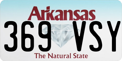 AR license plate 369VSY