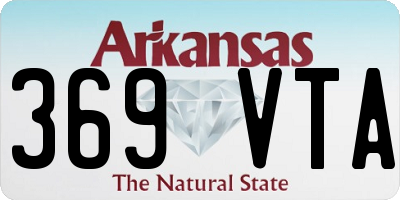 AR license plate 369VTA