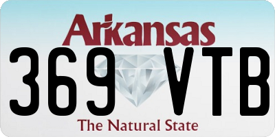 AR license plate 369VTB