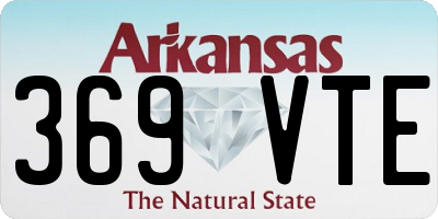 AR license plate 369VTE