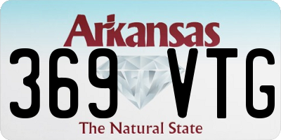 AR license plate 369VTG