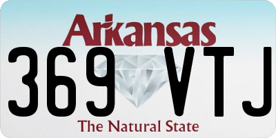 AR license plate 369VTJ