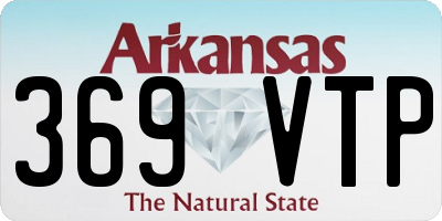 AR license plate 369VTP