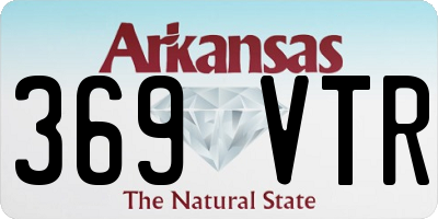 AR license plate 369VTR