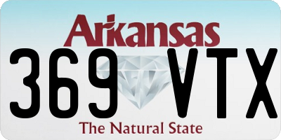 AR license plate 369VTX