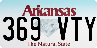 AR license plate 369VTY