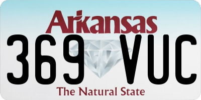 AR license plate 369VUC