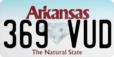 AR license plate 369VUD