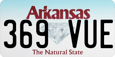 AR license plate 369VUE