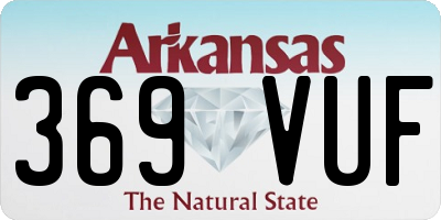 AR license plate 369VUF