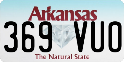 AR license plate 369VUO