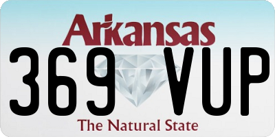 AR license plate 369VUP