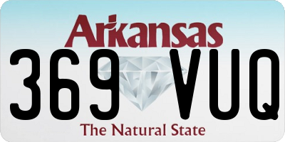 AR license plate 369VUQ